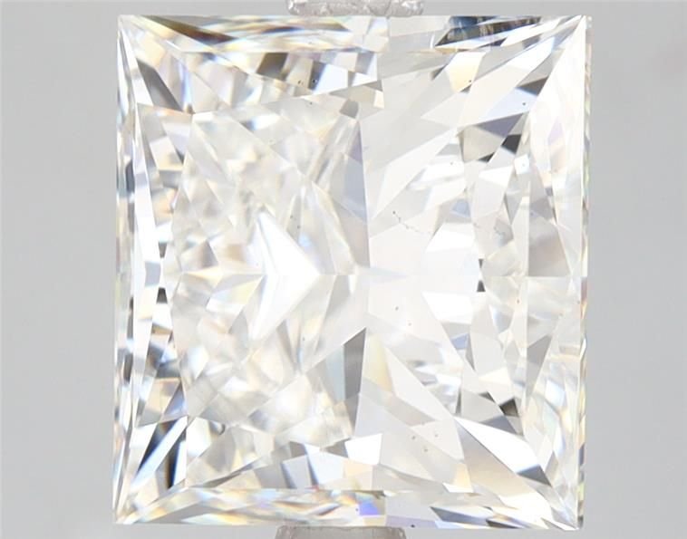 5.05ct F VS2 Rare Carat Ideal Cut Princess Lab Grown Diamond