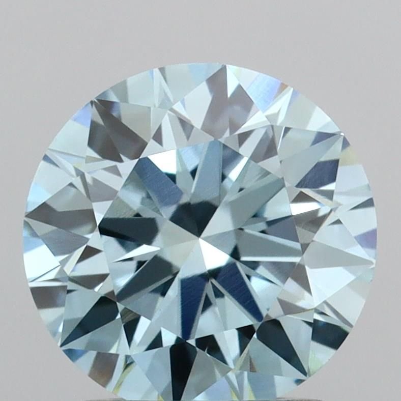 1.50 Ct. Fancy Vivid Blue Round Lab Diamond