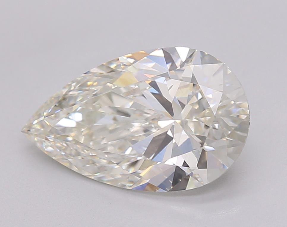 3.00ct I VS2 Rare Carat Ideal Cut Pear Lab Grown Diamond