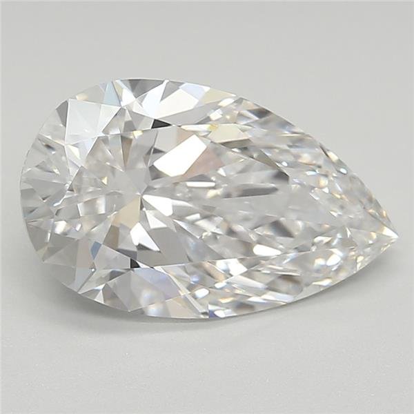 2.37ct F VVS2 Rare Carat Ideal Cut Pear Lab Grown Diamond