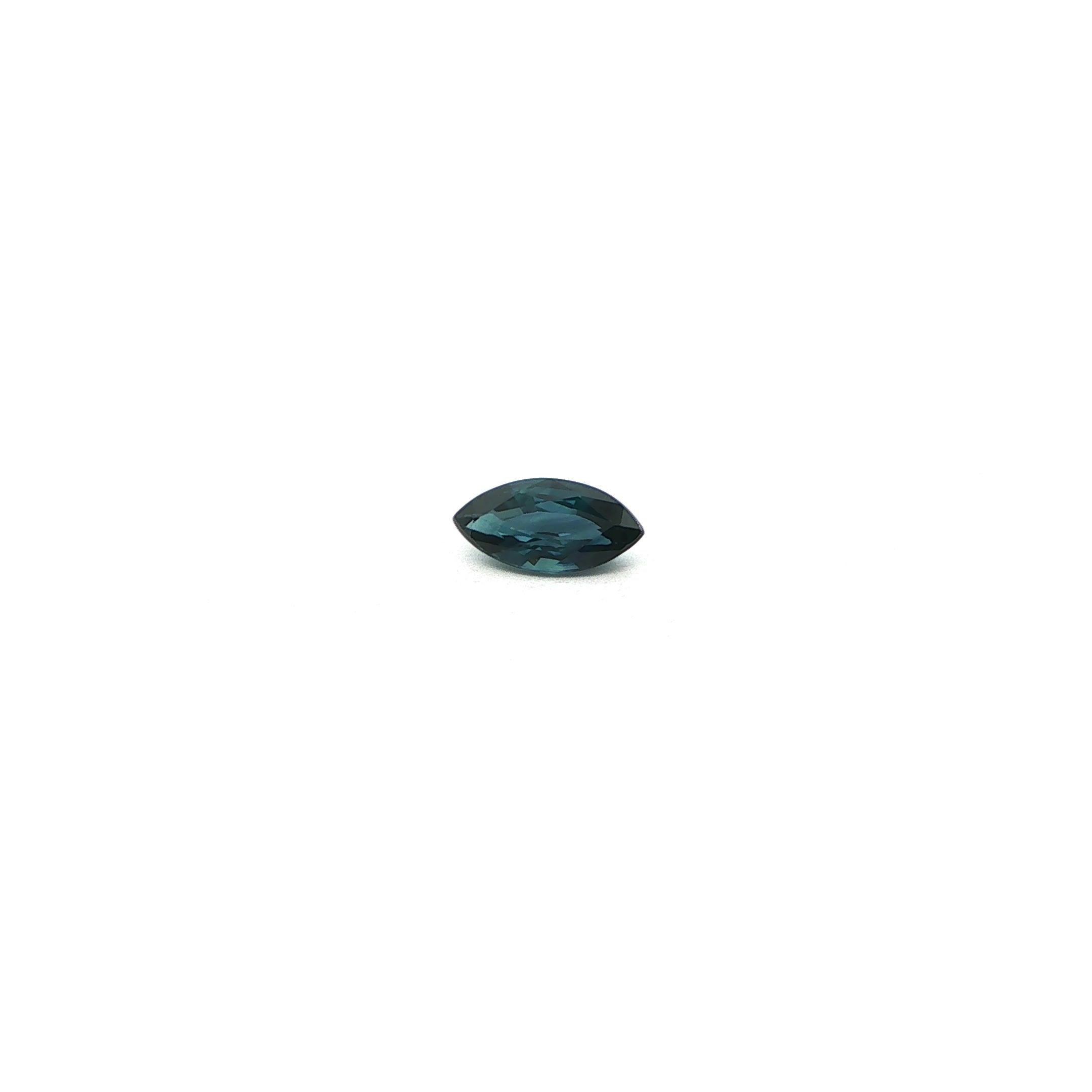 1.06 Carat Deep Blue Marquise Sapphire
