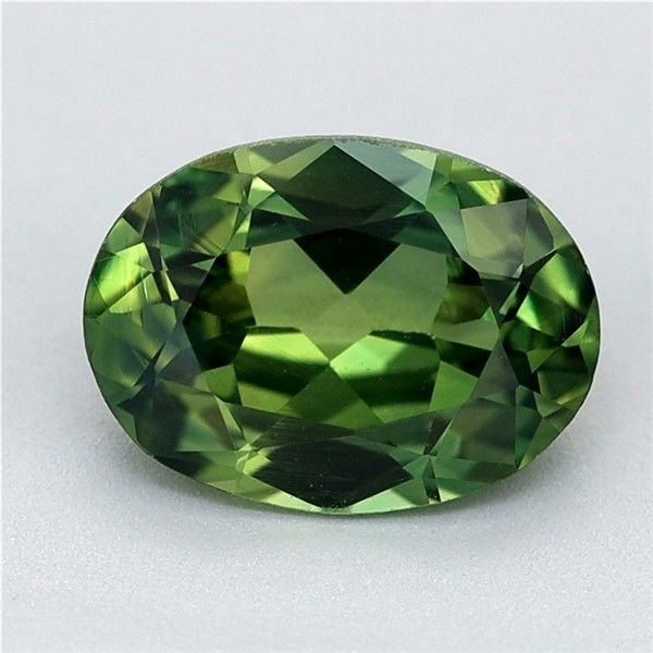 0.89 Carat Green Oval Sapphire