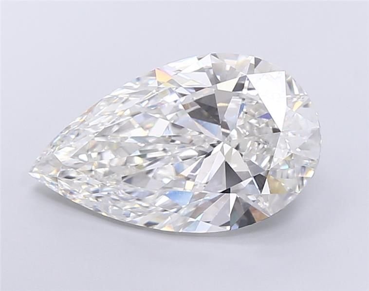 11.07ct F VVS2 Rare Carat Ideal Cut Pear Lab Grown Diamond