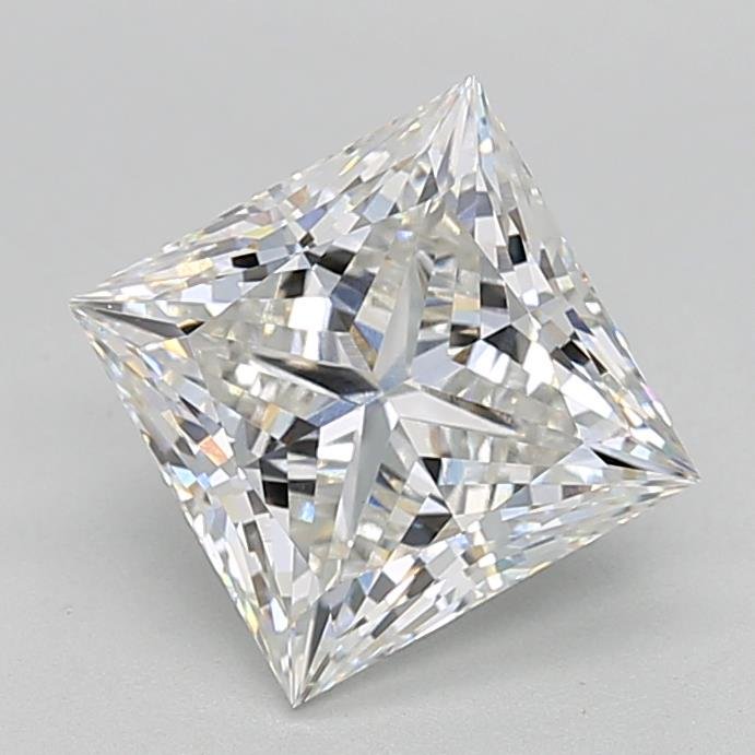 3.03ct F VVS2 Rare Carat Ideal Cut Princess Lab Grown Diamond