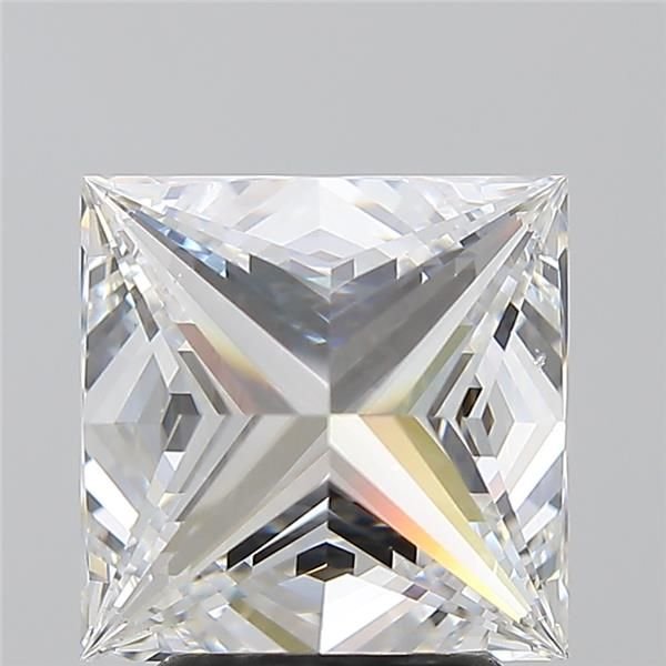 3.52ct E SI1 Rare Carat Ideal Cut Princess Diamond