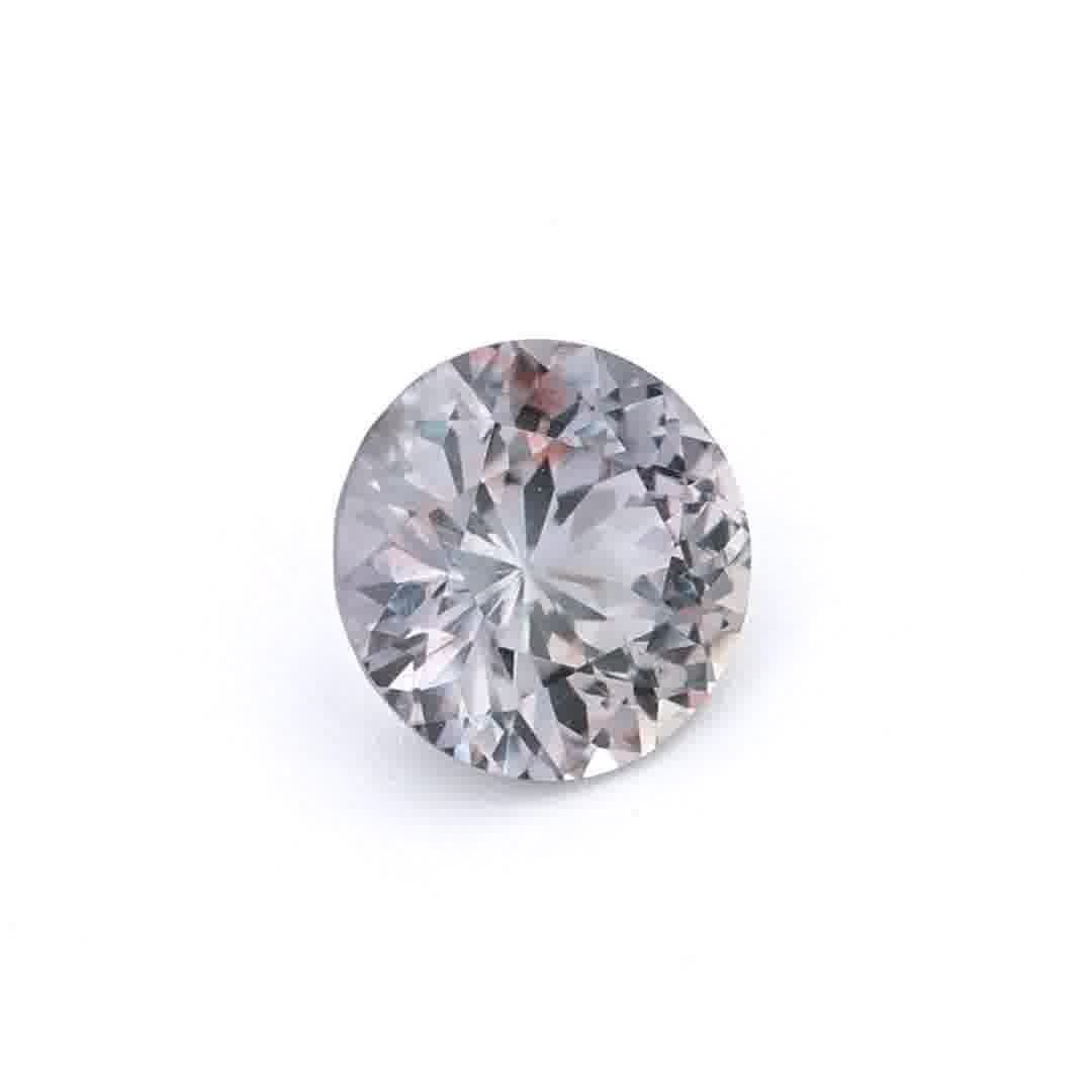 0.78 Carat Pink Round Sapphire