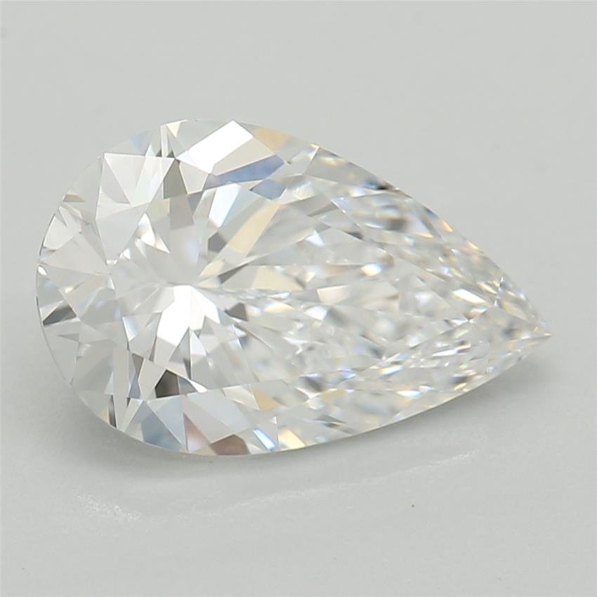 1.26ct D VVS2 Rare Carat Ideal Cut Pear Lab Grown Diamond