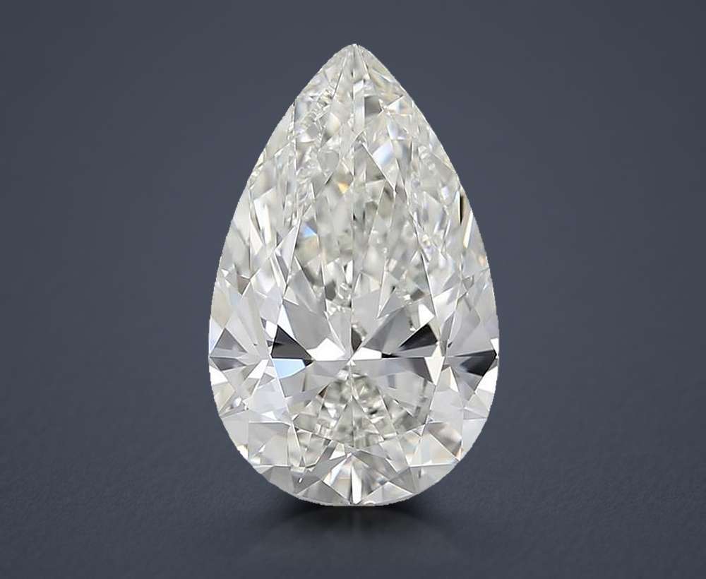 4.01 Carat Pear Natural Diamond