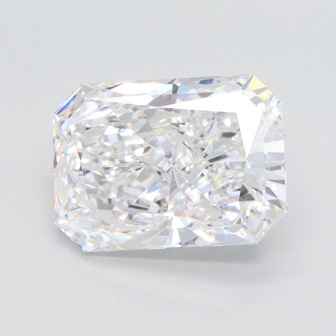 3.14ct E VVS2 Rare Carat Ideal Cut Radiant Lab Grown Diamond