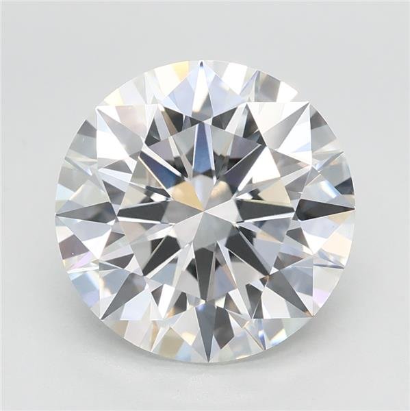 3.08ct E VVS2 Rare Carat Ideal Cut Round Lab Grown Diamond
