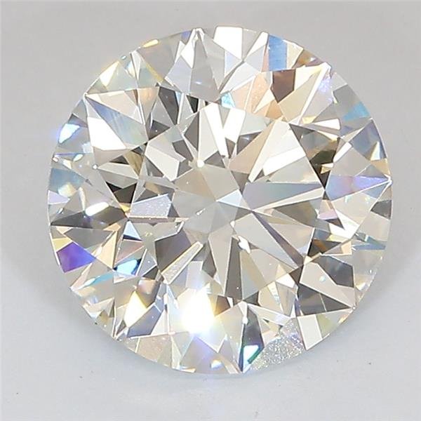 3.11ct J VS1 Excellent Cut Round Lab Grown Diamond
