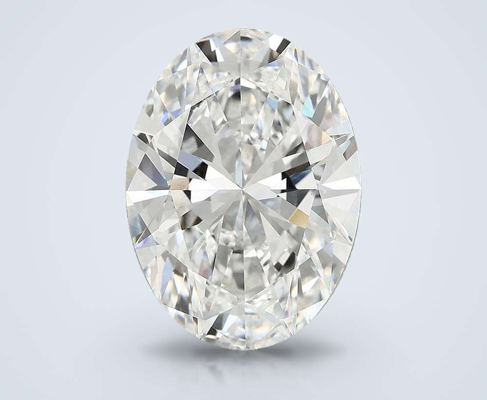 6.89 Carat Oval Lab Diamond