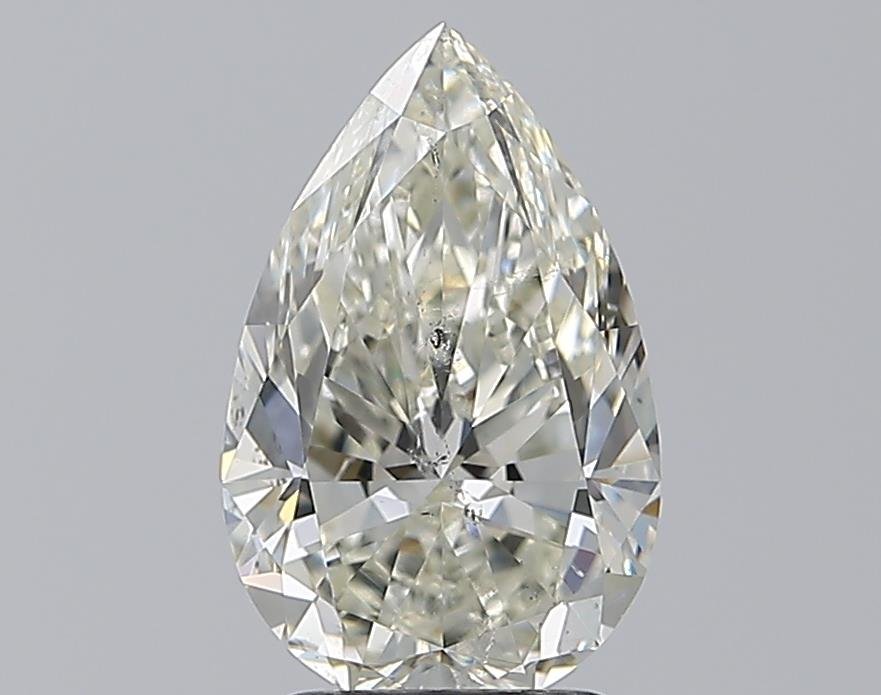 2.50ct K SI2 Rare Carat Ideal Cut Pear Diamond