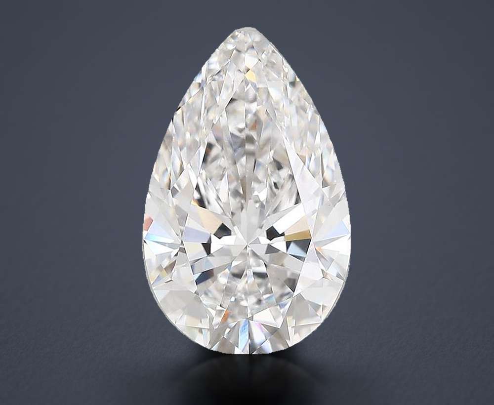 5.00 Carat Pear Lab Diamond