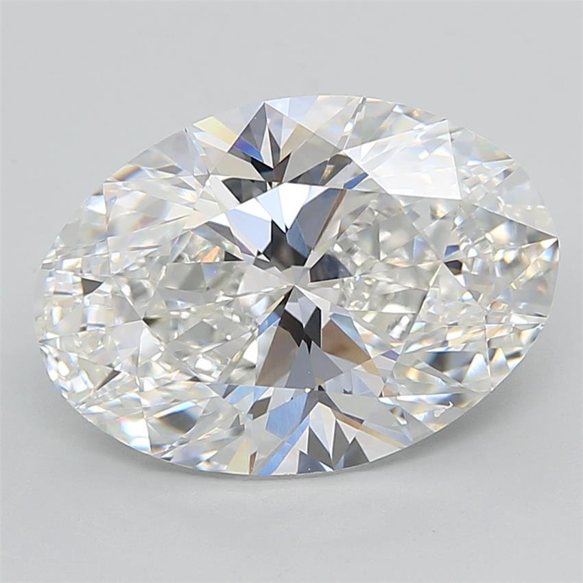 7.00ct F VVS2 Rare Carat Ideal Cut Oval Lab Grown Diamond