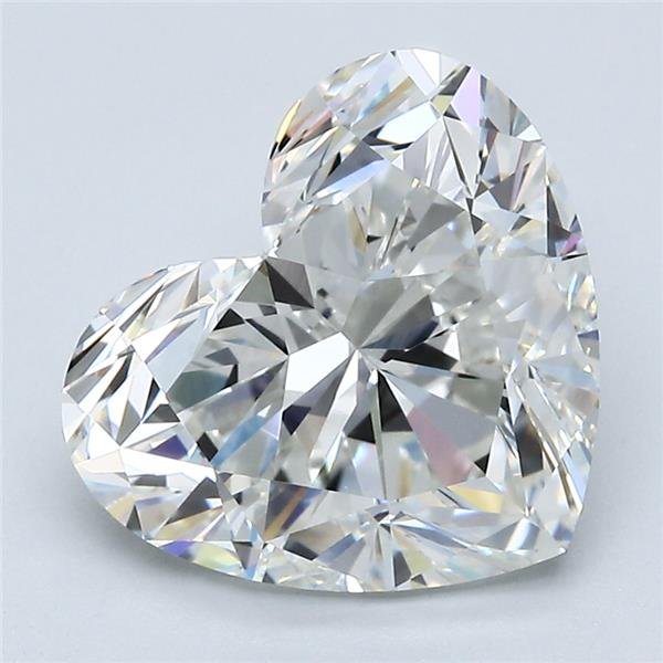 4.48ct I VVS2 Rare Carat Ideal Cut Heart Diamond