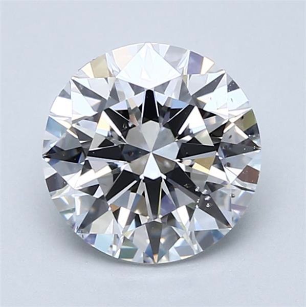 2.01ct D SI1 Rare Carat Ideal Cut Round Diamond