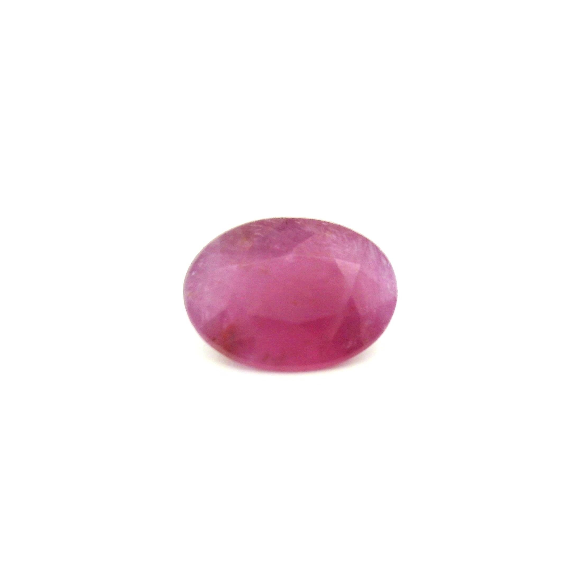 1.91 Carat Red Oval Ruby