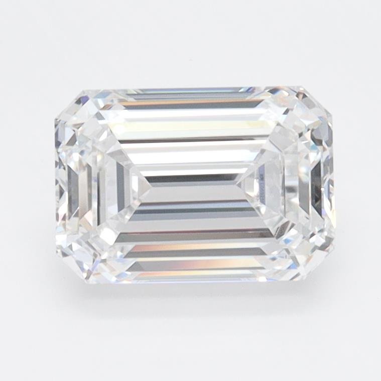1.54ct D VVS2 Rare Carat Ideal Cut Emerald Lab Grown Diamond