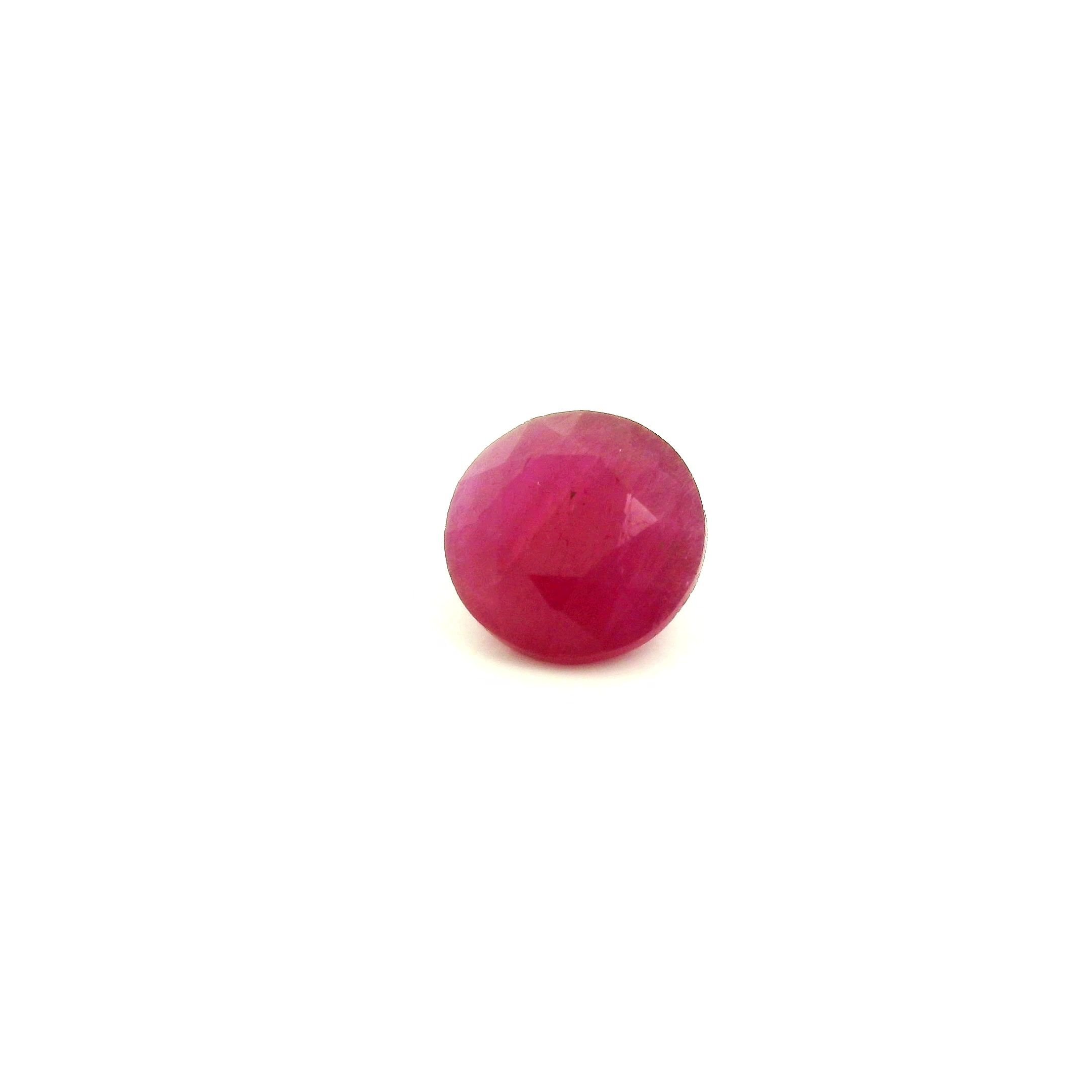 1.46 Carat Red Round Ruby