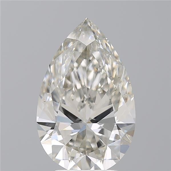 3.56ct H VS2 Rare Carat Ideal Cut Pear Lab Grown Diamond