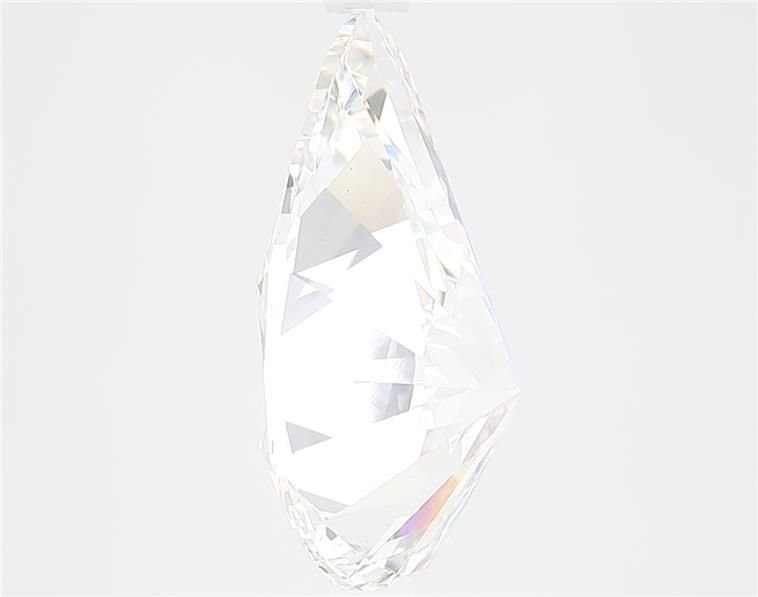 5.22ct F VS2 Rare Carat Ideal Cut Pear Lab Grown Diamond