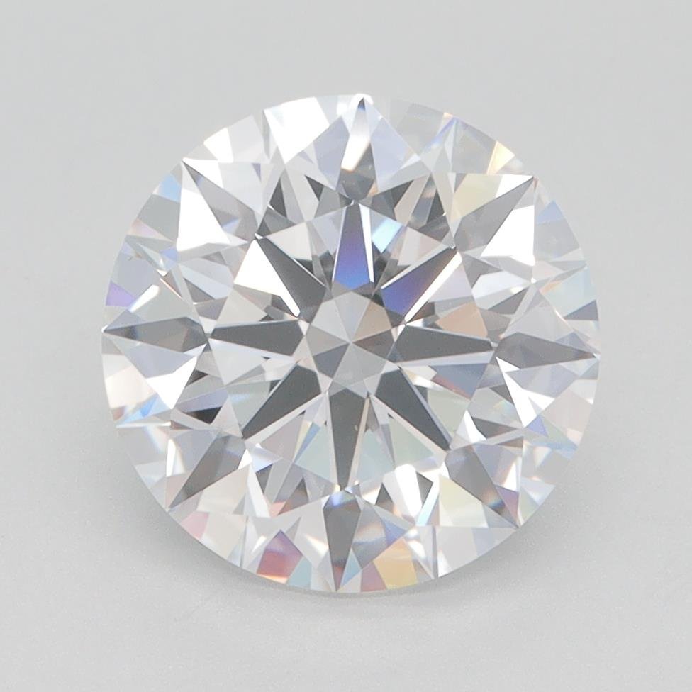 3.05ct D VVS2 Rare Carat Ideal Cut Round Lab Grown Diamond