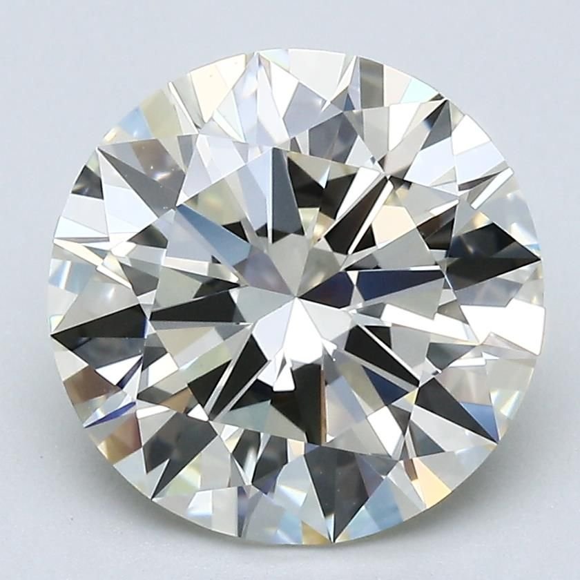 3.71ct K VS1 Rare Carat Ideal Cut Round Diamond