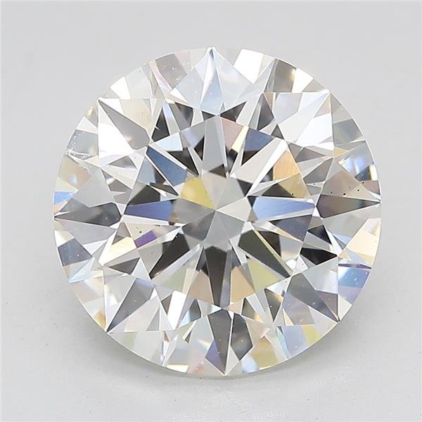 5.13ct F VS2 Rare Carat Ideal Cut Round Lab Grown Diamond