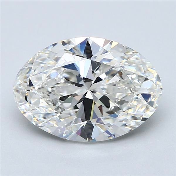 3.30ct H SI2 Rare Carat Ideal Cut Oval Diamond