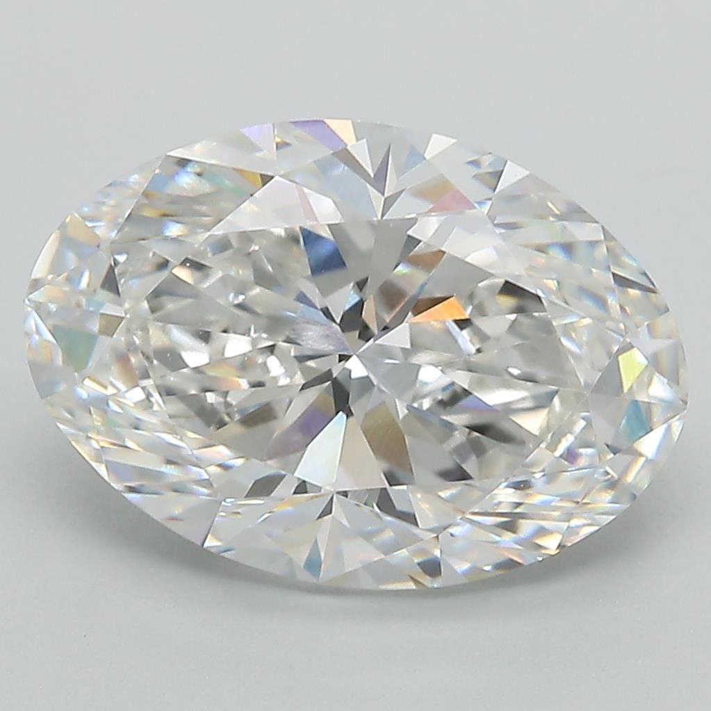 5.01ct F VVS2 Very Good Cut Oval Lab Grown Diamond