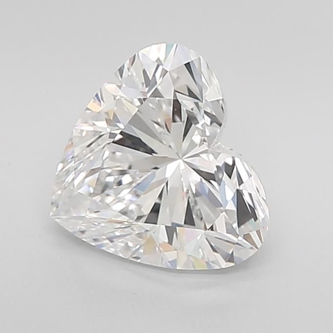 2.51ct E VVS2 Rare Carat Ideal Cut Heart Lab Grown Diamond
