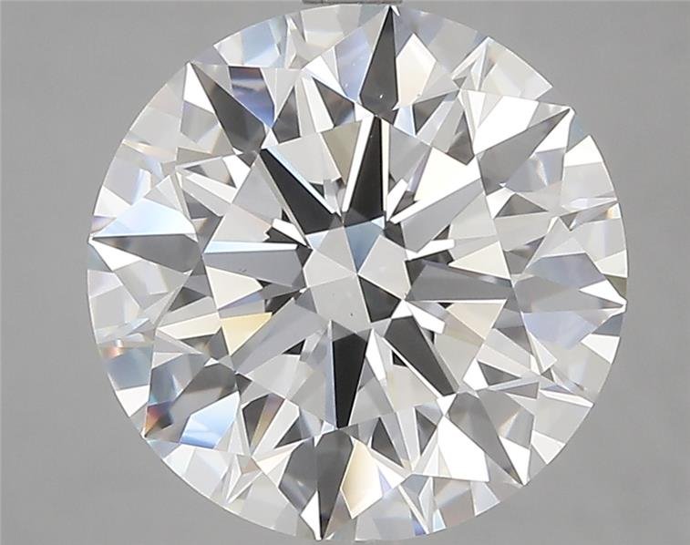 5.10ct F VS1 Rare Carat Ideal Cut Round Diamond