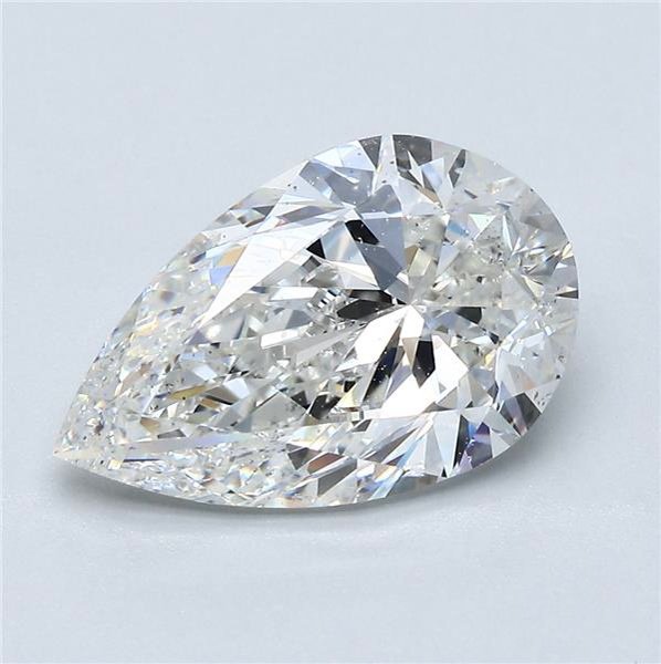 3.51ct G SI2 Rare Carat Ideal Cut Pear Diamond