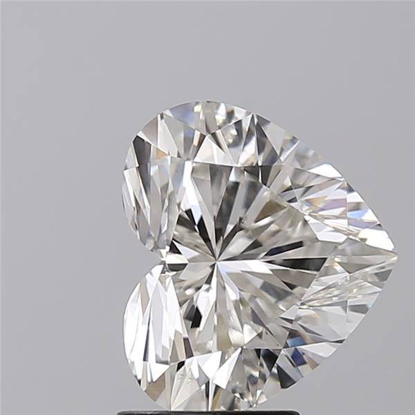 3.08ct H VS1 Rare Carat Ideal Cut Heart Lab Grown Diamond