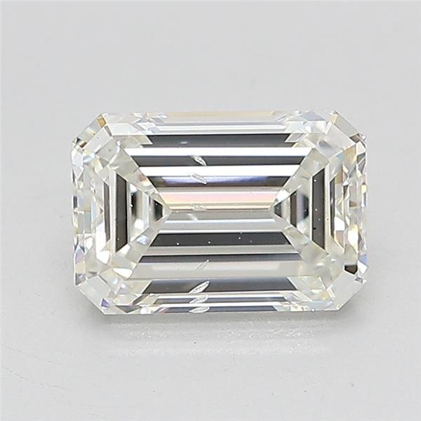 1.50ct G SI2 Rare Carat Ideal Cut Emerald Lab Grown Diamond