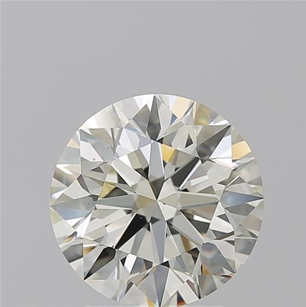 2.64ct K VS1 Rare Carat Ideal Cut Round Diamond