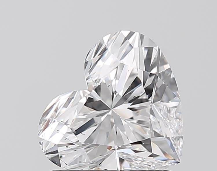1.32ct D SI1 Rare Carat Ideal Cut Heart Lab Grown Diamond