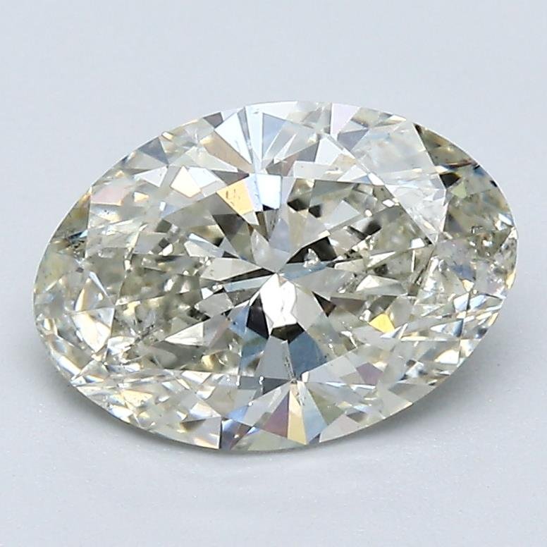 1.70ct K SI2 Rare Carat Ideal Cut Oval Diamond