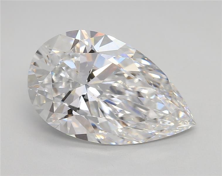 5.34ct E VS1 Rare Carat Ideal Cut Pear Lab Grown Diamond