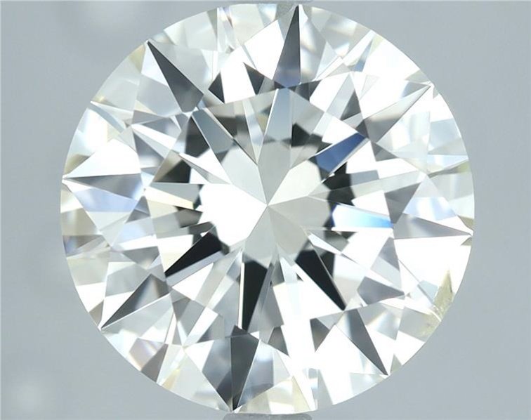 3.05ct J SI2 Excellent Cut Round Diamond