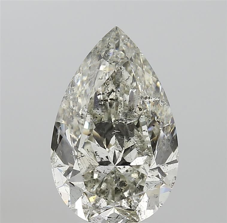 5.01ct I SI2 Rare Carat Ideal Cut Pear Diamond