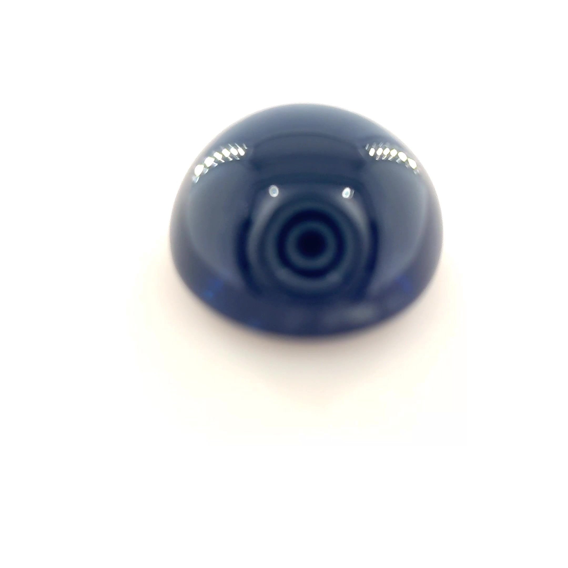 5.22 Carat Vivid Blue Round Sapphire
