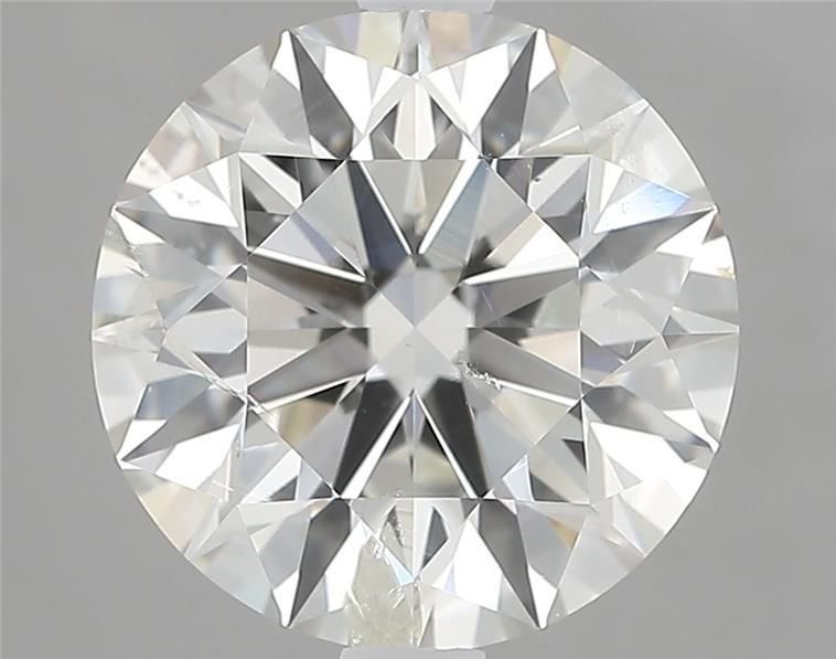 2.71ct I SI2 Rare Carat Ideal Cut Round Diamond
