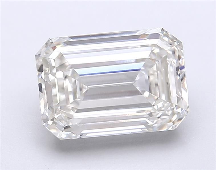 4.04ct H VS1 Rare Carat Ideal Cut Emerald Lab Grown Diamond