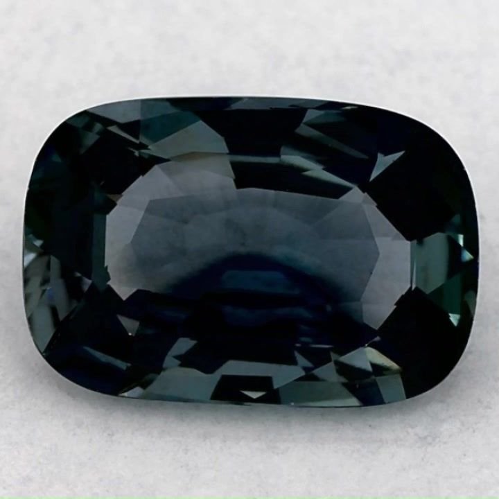 2.01 Carat Green Cushion Sapphire