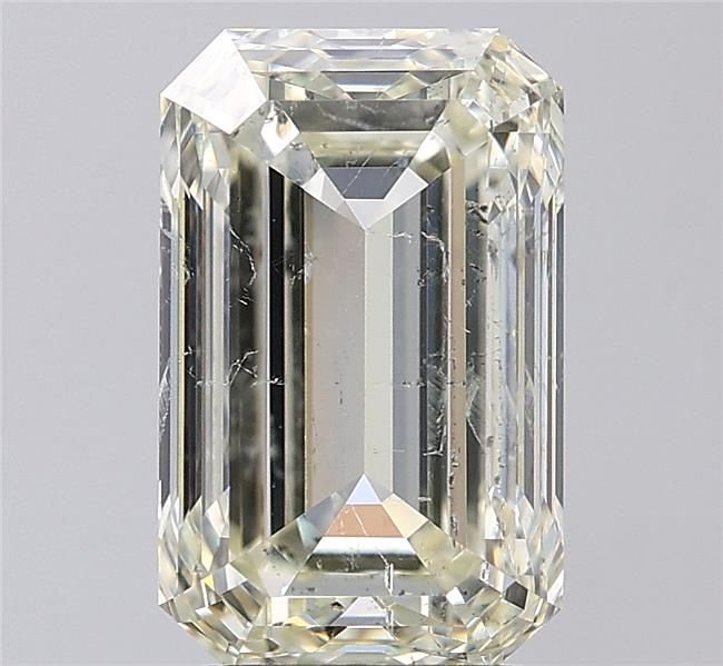 4.04ct K SI2 Rare Carat Ideal Cut Emerald Diamond