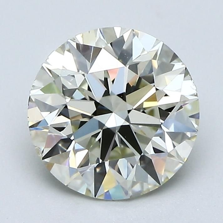 2.01ct K SI1 Rare Carat Ideal Cut Round Diamond