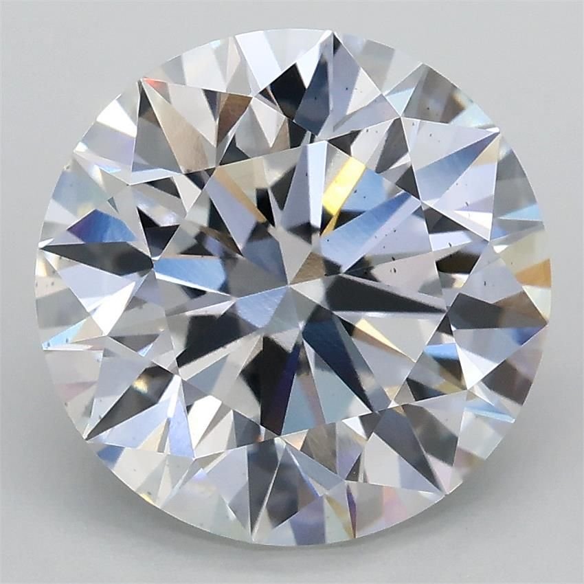 3.85ct D SI1 Rare Carat Ideal Cut Round Lab Grown Diamond