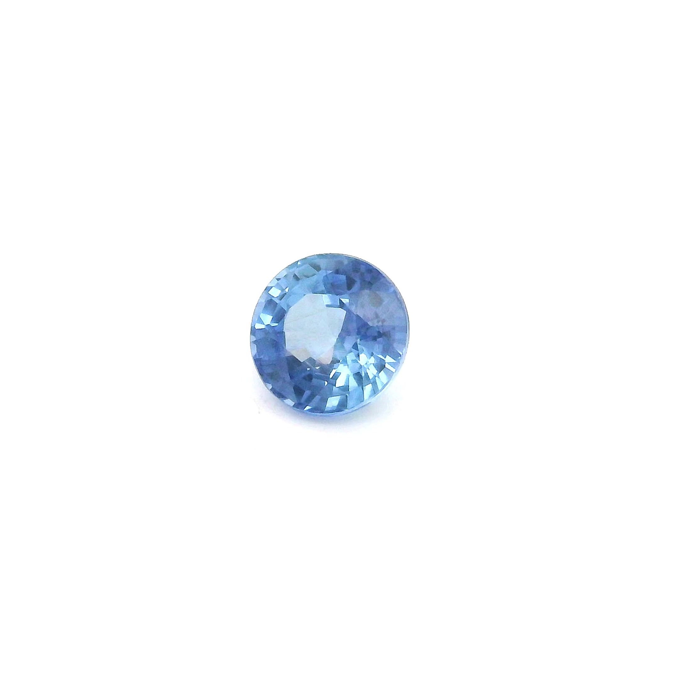 0.65 Carat Blue Round Sapphire